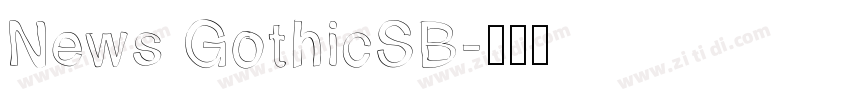 News GothicSB字体转换